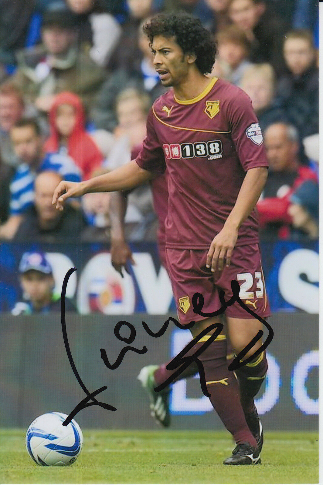 WATFORD HAND SIGNED IRINEY 6X4 Photo Poster painting 1.