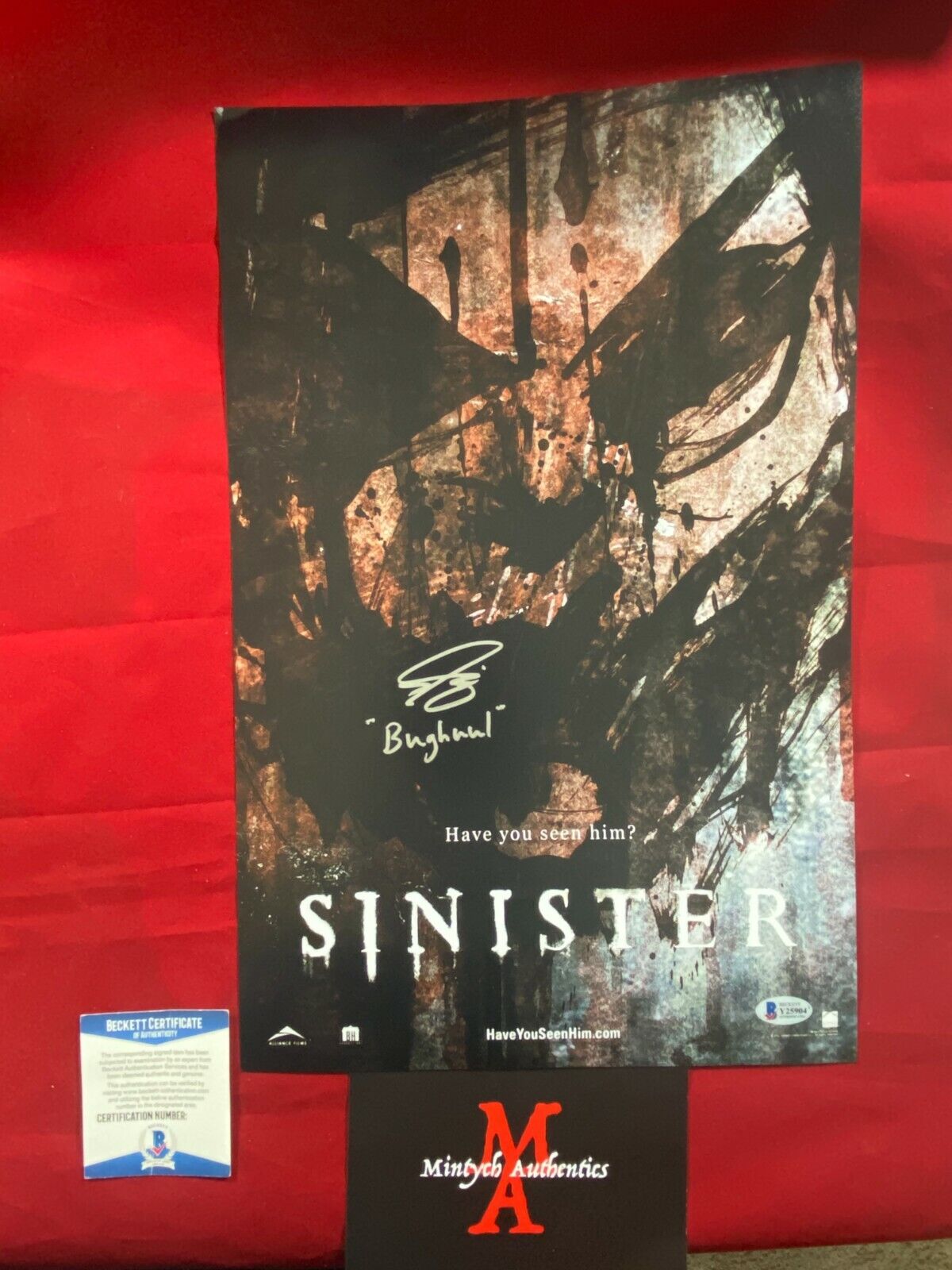 NICK KING BUGHUUL MR. BOOGIE SINISTER AUTOGRAPHED SIGNED 11x17 Photo Poster painting BECKETT COA