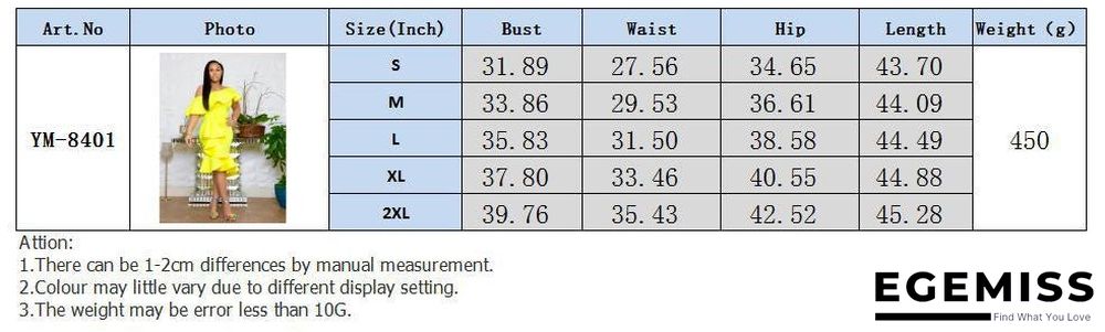 Fashion Wrap Chest Ruffle Collar Irregular Dress Dress | EGEMISS