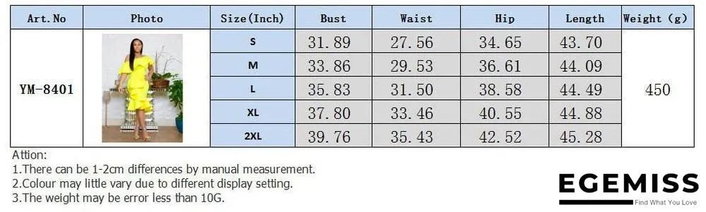 Fashion Wrap Chest Ruffle Collar Irregular Dress Dress | EGEMISS