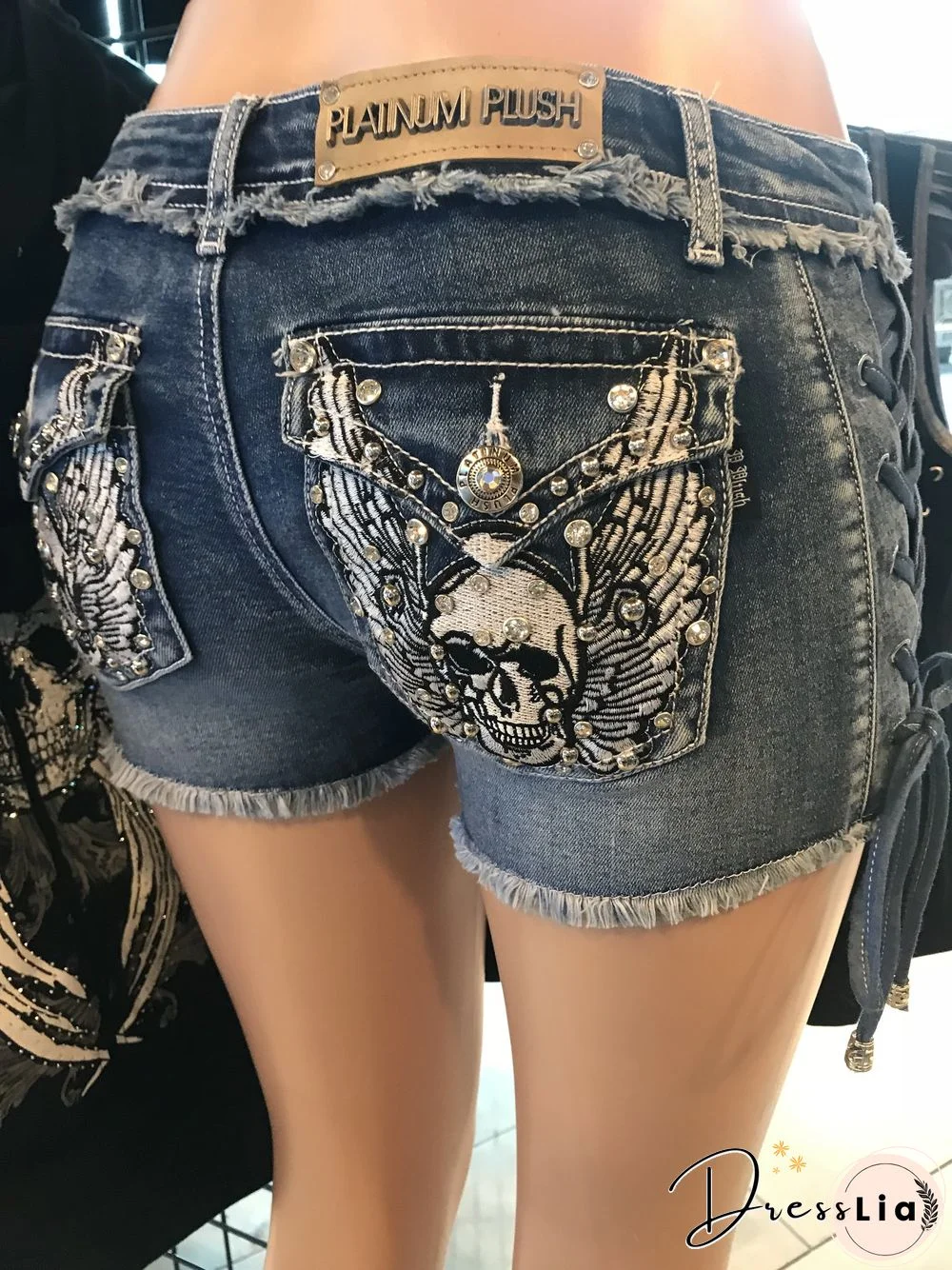 Tie Me Up Skull Shorts