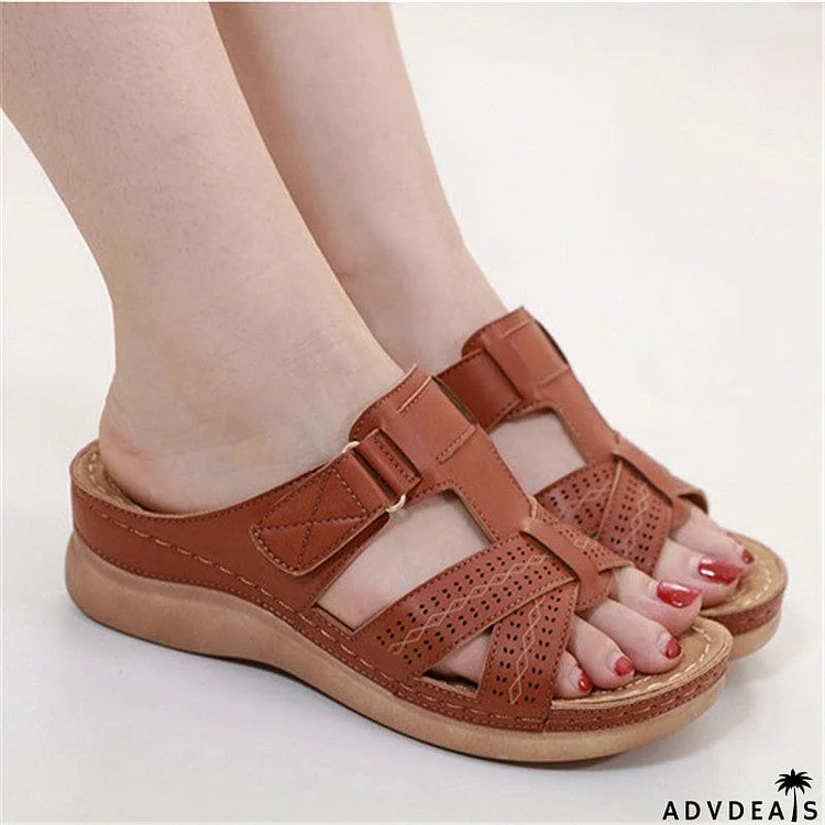 Comfort Soft Wedge Heel Beach Sandals for Women