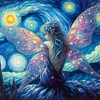 Diamond Painting-DIY Full Round Drill Butterfly Girl(40x40cm)