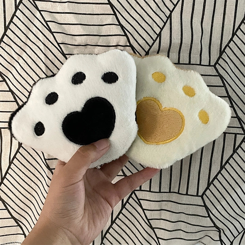 Women's Cat Claws Plush Zipper Coin Purses