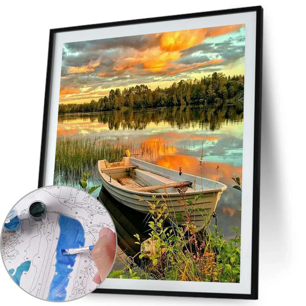 Boat Grove - Paint By Number(40*50cm)