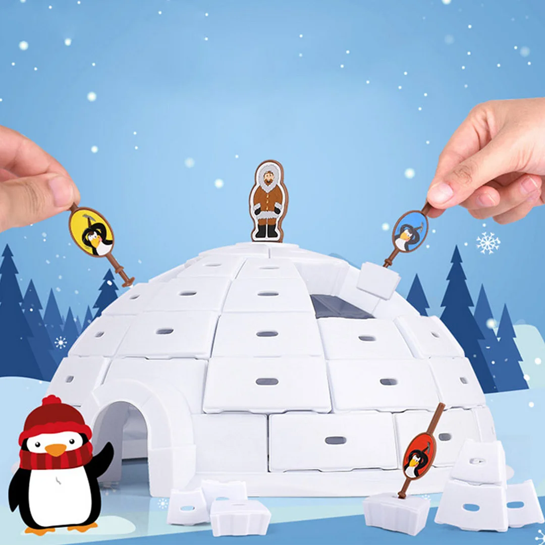Penguin Igloo Save The Icebreaker Board Game