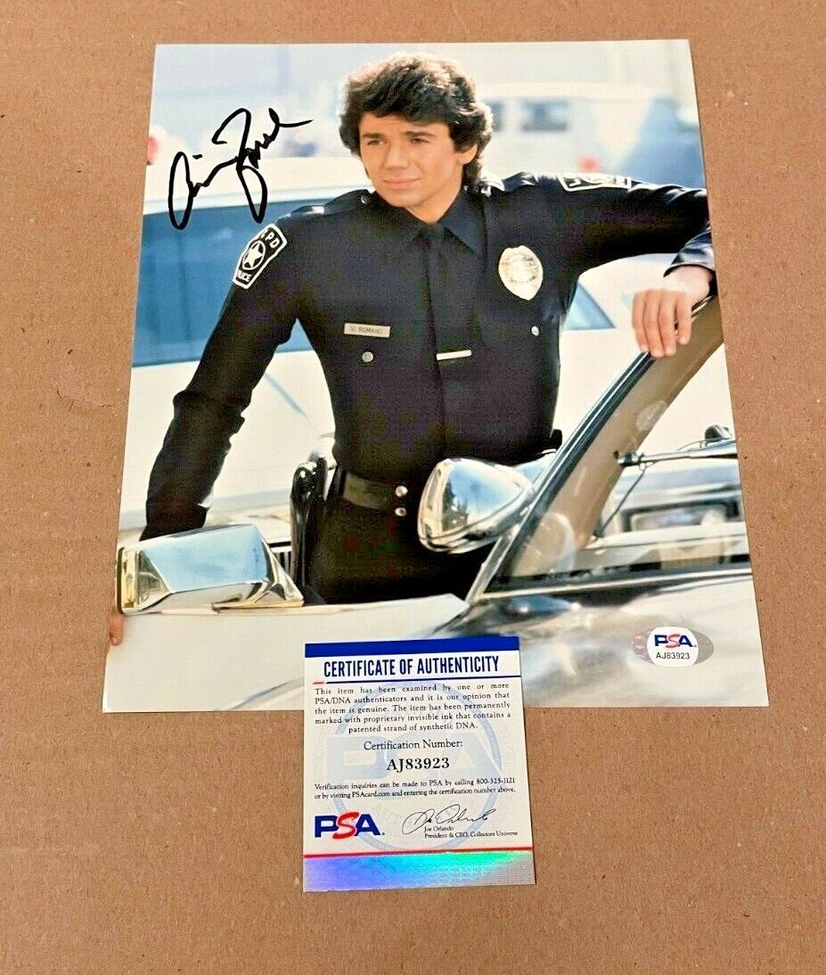 ADRIAN ZMED SIGNED T.J. HOOKER 8X10 Photo Poster painting PSA/DNA CERTIFIED #3