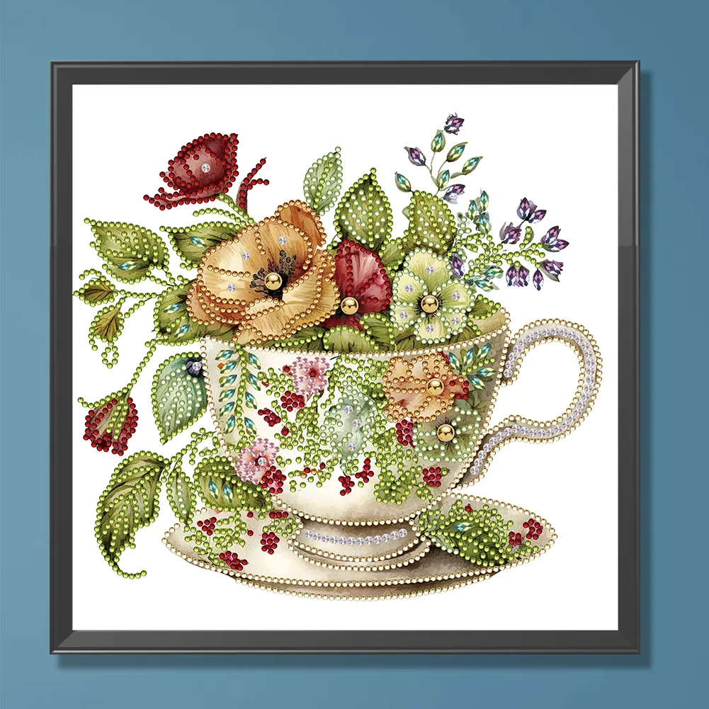 Diamond Painting - Partial Special Shaped Drill - Flower(30*30cm)