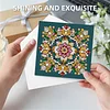 6pcs DIY Blumenmuster Diamant Kunst Grußkarten für Festivals und Feiern