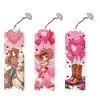 3Pcs Special Shape Valentines Day Cowboy Diamond Painting Bookmark Making Kit
