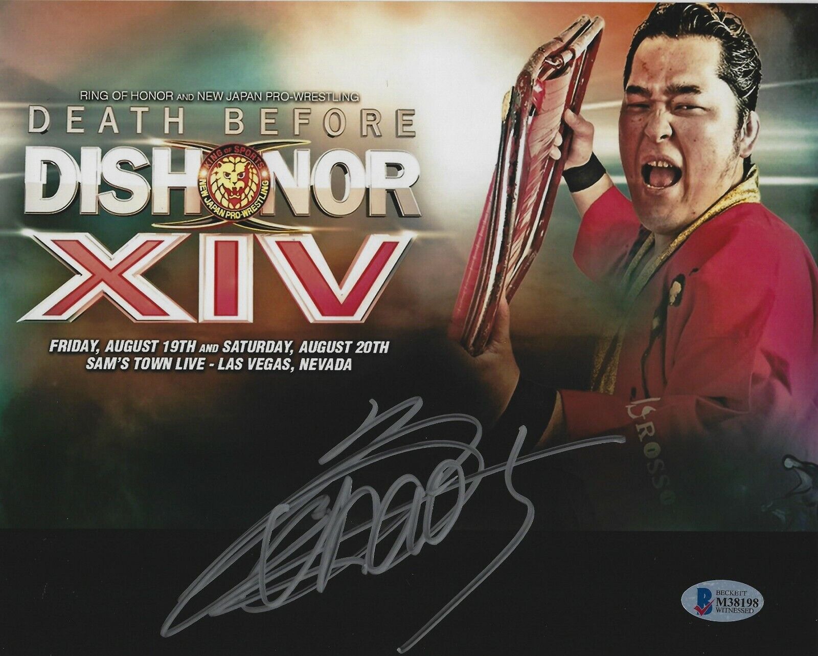 Toru Yano Signed 8x10 Photo Poster painting BAS Beckett COA New Japan Pro Wrestling Autograph 98