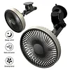 Portable Car Fan with Strong Suction and 3 Speeds Rechargeable Dashboard Cooling Air Wall Fan for Sedan SUV RV Auto Vehicles Home Windshield