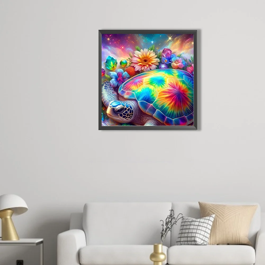 Partial AB Diamond Painting - Full Round Drill - Sea Turtle(Canvas|45*45cm)
