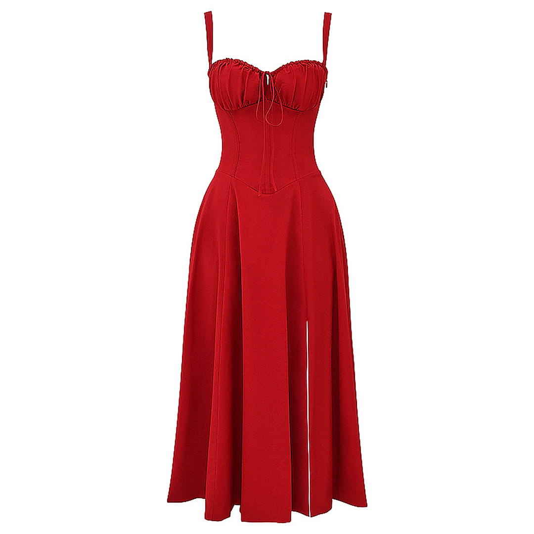 Fiora - Midi Bustier Corset Sun Dress