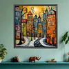 (US Only)Paint By Numbers Kit On Canvas DIY Oil Art Street Home Picture Decor 40x40cm