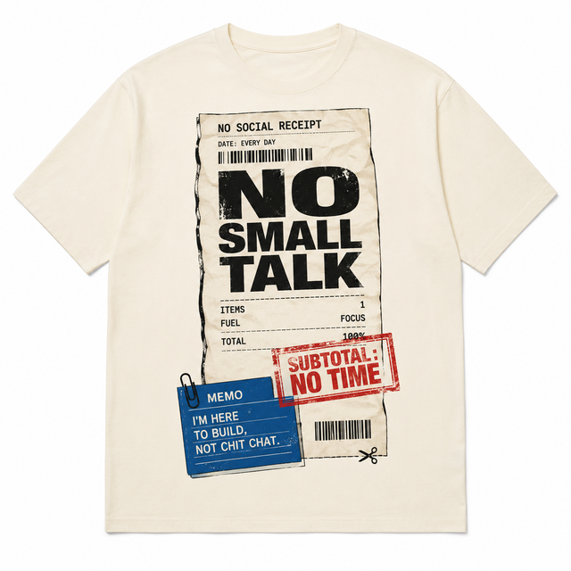 No Small Talk Cotton T-Shirt