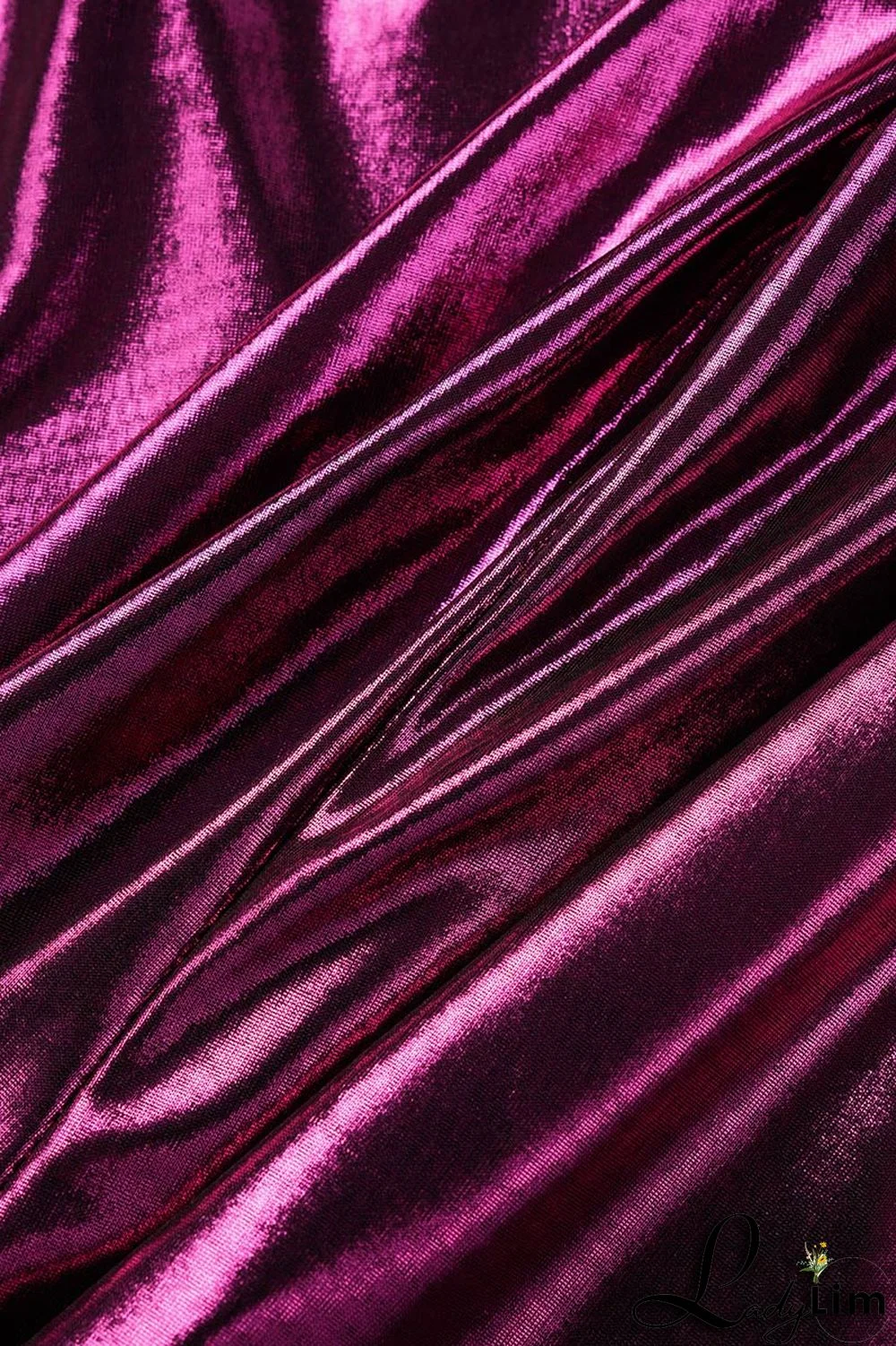 Fuchsia Sexy Solid Patchwork Backless Halter Skinny Jumpsuits