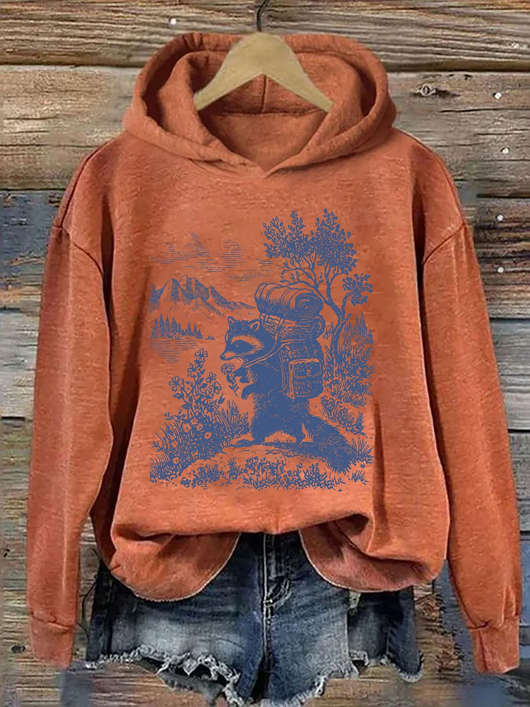 Raccoon Hiking Hoodie
