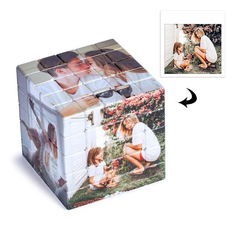 Multiphoto Rubik's Cube personnalisé 5x5x5 Vos Propres Jeux de Famille pour Enfants Adultes