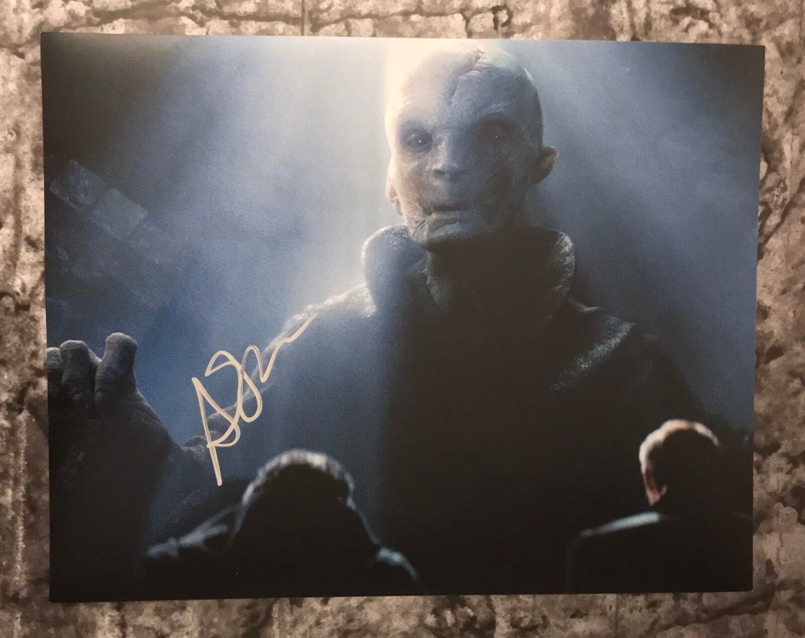 GFA Star Wars Force Awakens * ANDY SERKIS * Signed 11x14 Photo Poster painting MH1 COA