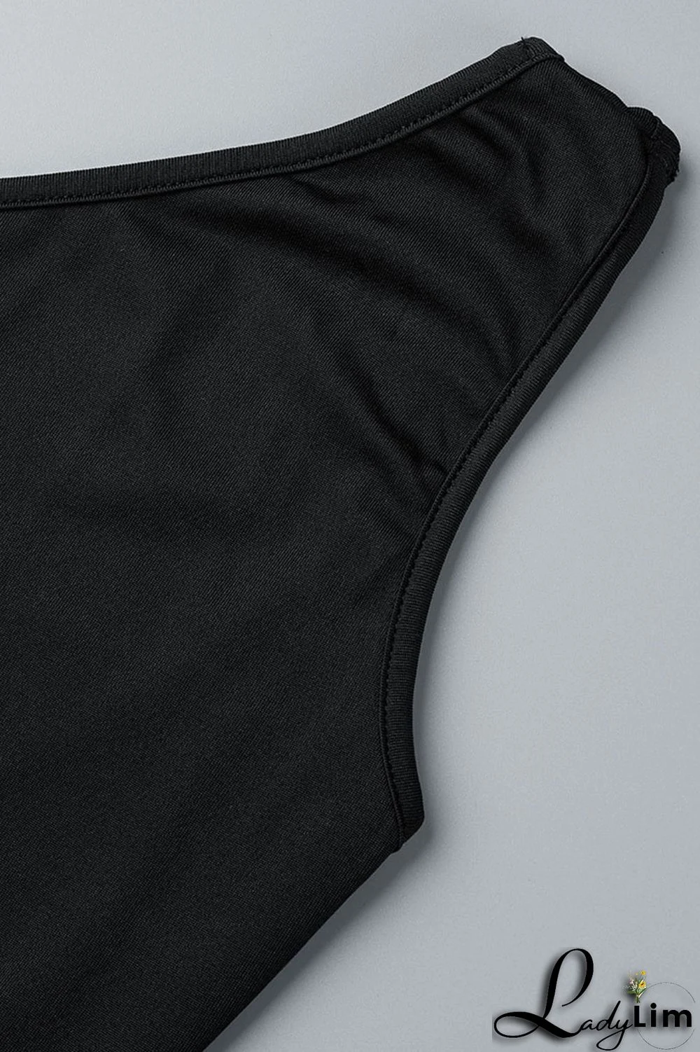 Blue Sexy Solid Patchwork Asymmetrical Oblique Collar Skinny Jumpsuits