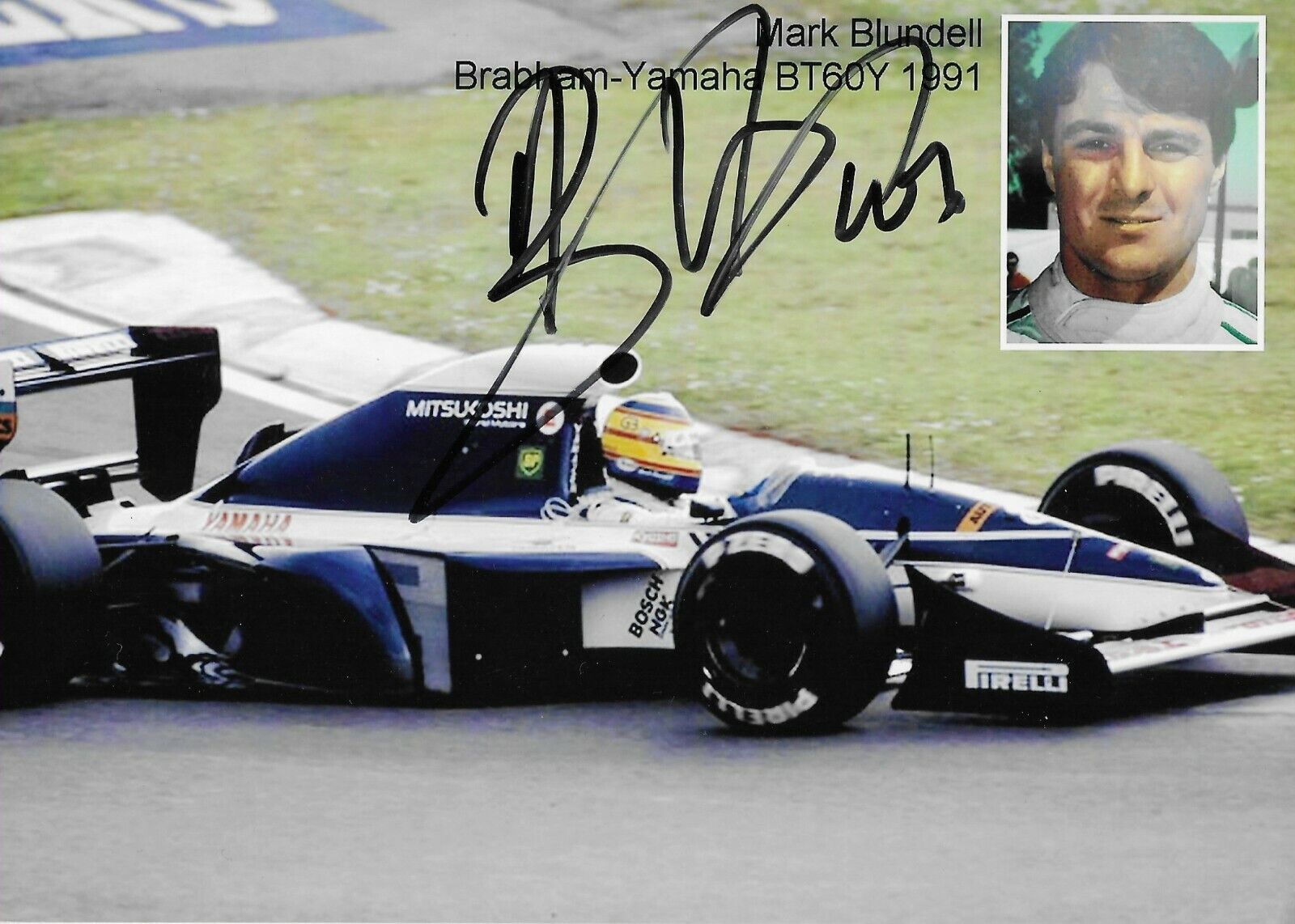 MARK BLUNDELL SIGNED 5X7* Photo Poster painting FORMULA ONE F1 (FORMEL 1 AUTOGRAPH)