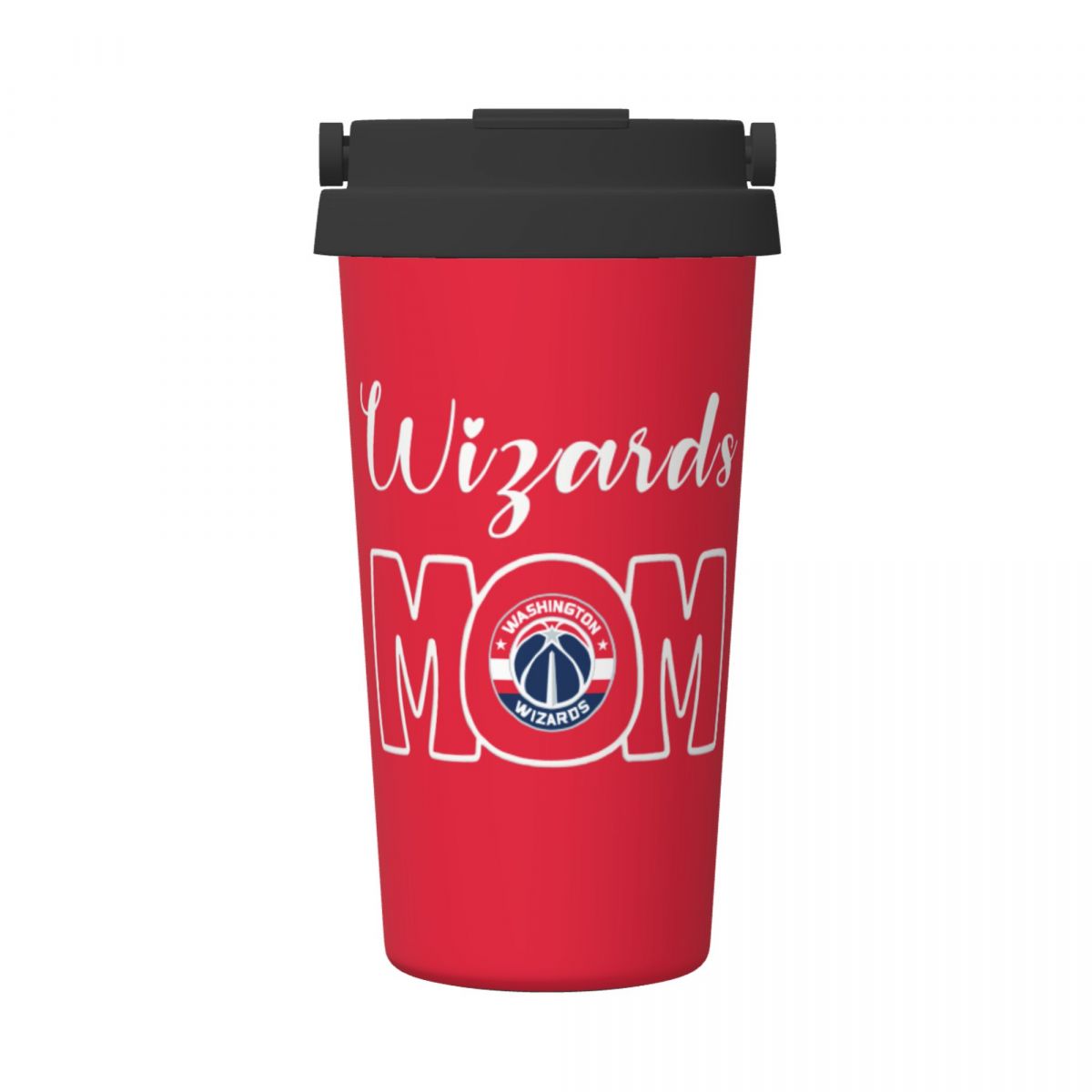 Washington Wizards Mom 16oz Stainless Steel Tumbler with Flip Lid Portable Handle