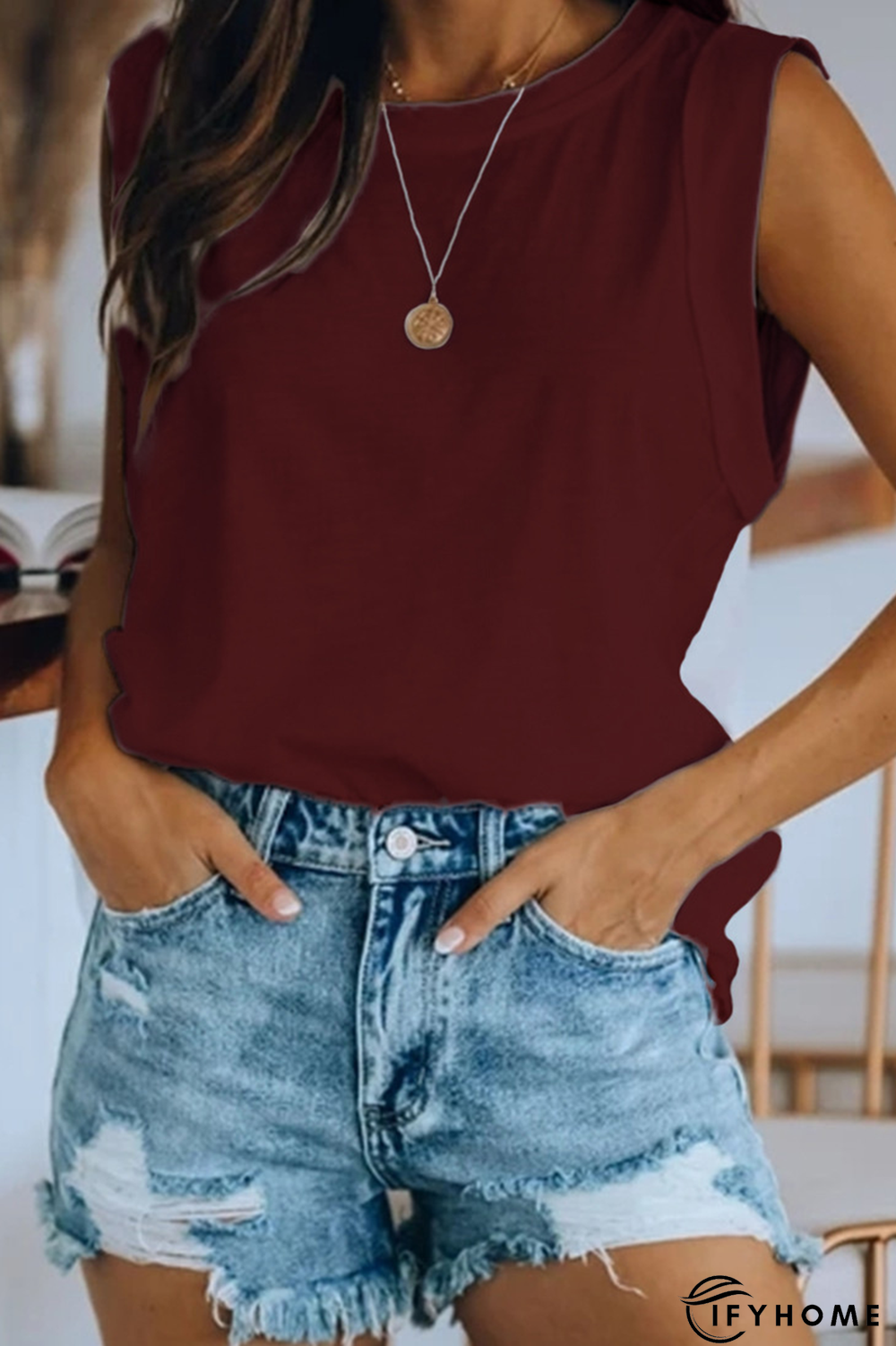 Casual Solid Basic O Neck T-Shirts(4 Colors) | IFYHOME