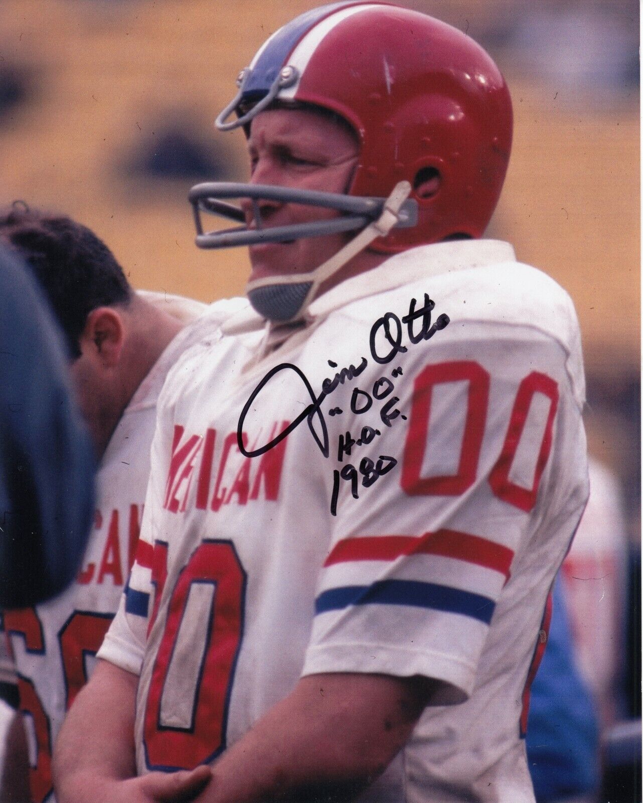 Jim Otto #0 8x10 Signed w/ COA Oakland Raiders 032419