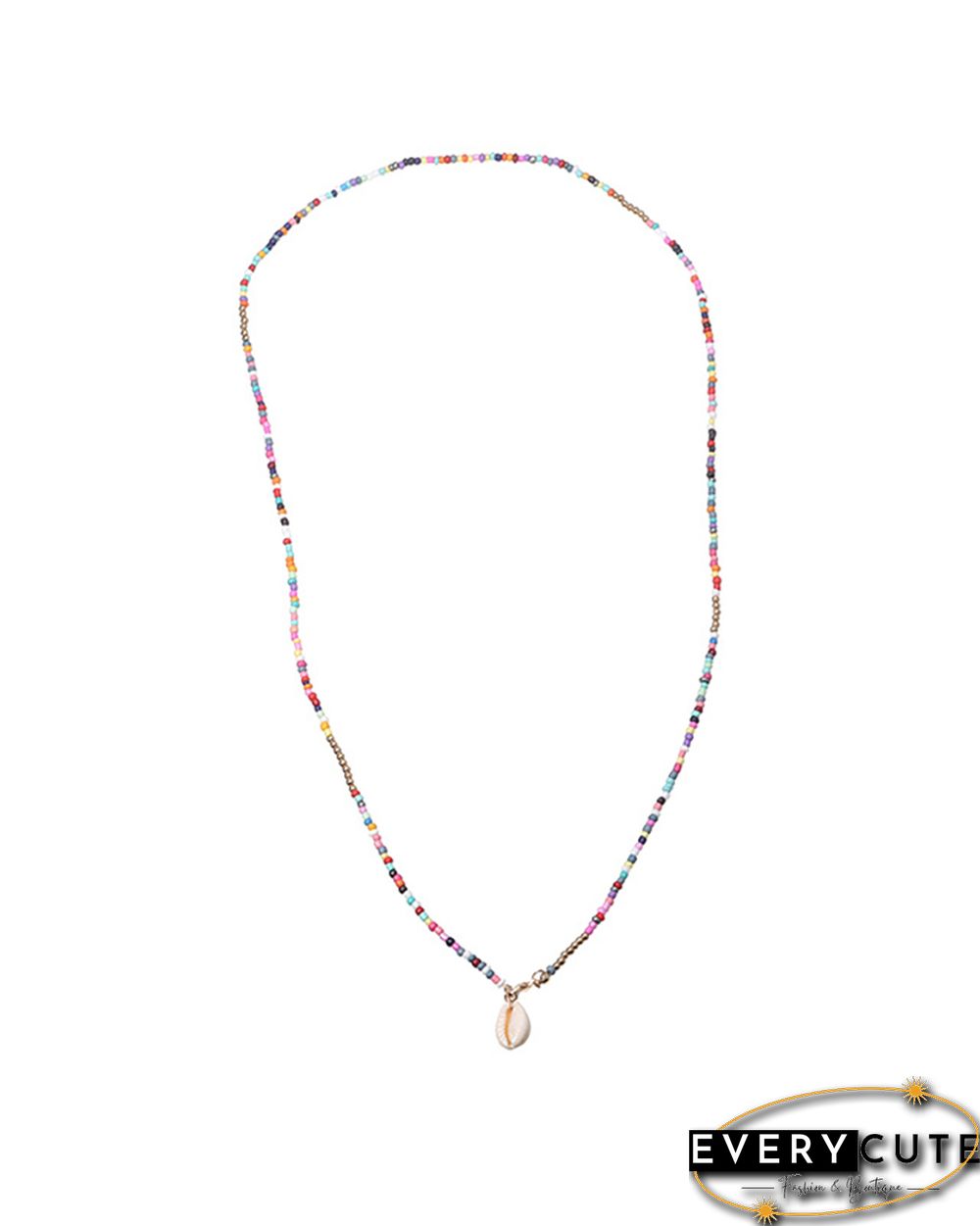 Shell Pendant Colorful Beaded Necklaces