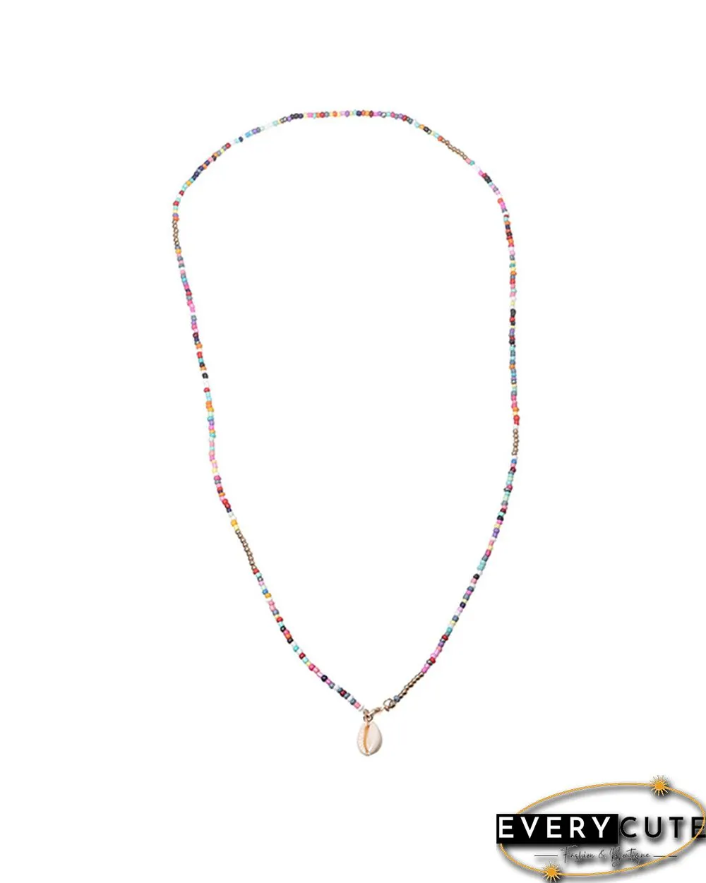 Shell Pendant Colorful Beaded Necklaces