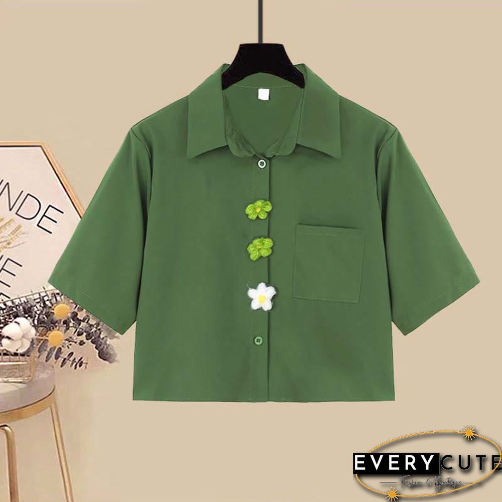 Bow Knot Butterfly Tulle Crop Top T-Shirt Fishtail Denim Skirt Two Pieces Set