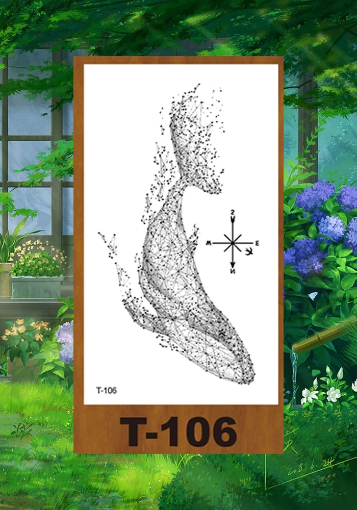 Drop Shipping Small Temporary Tattoo Sticker Small Pattern Rose Flower Owl Swallow Girl Kid Arm Abdomen Neck Ankles Art Tatoo