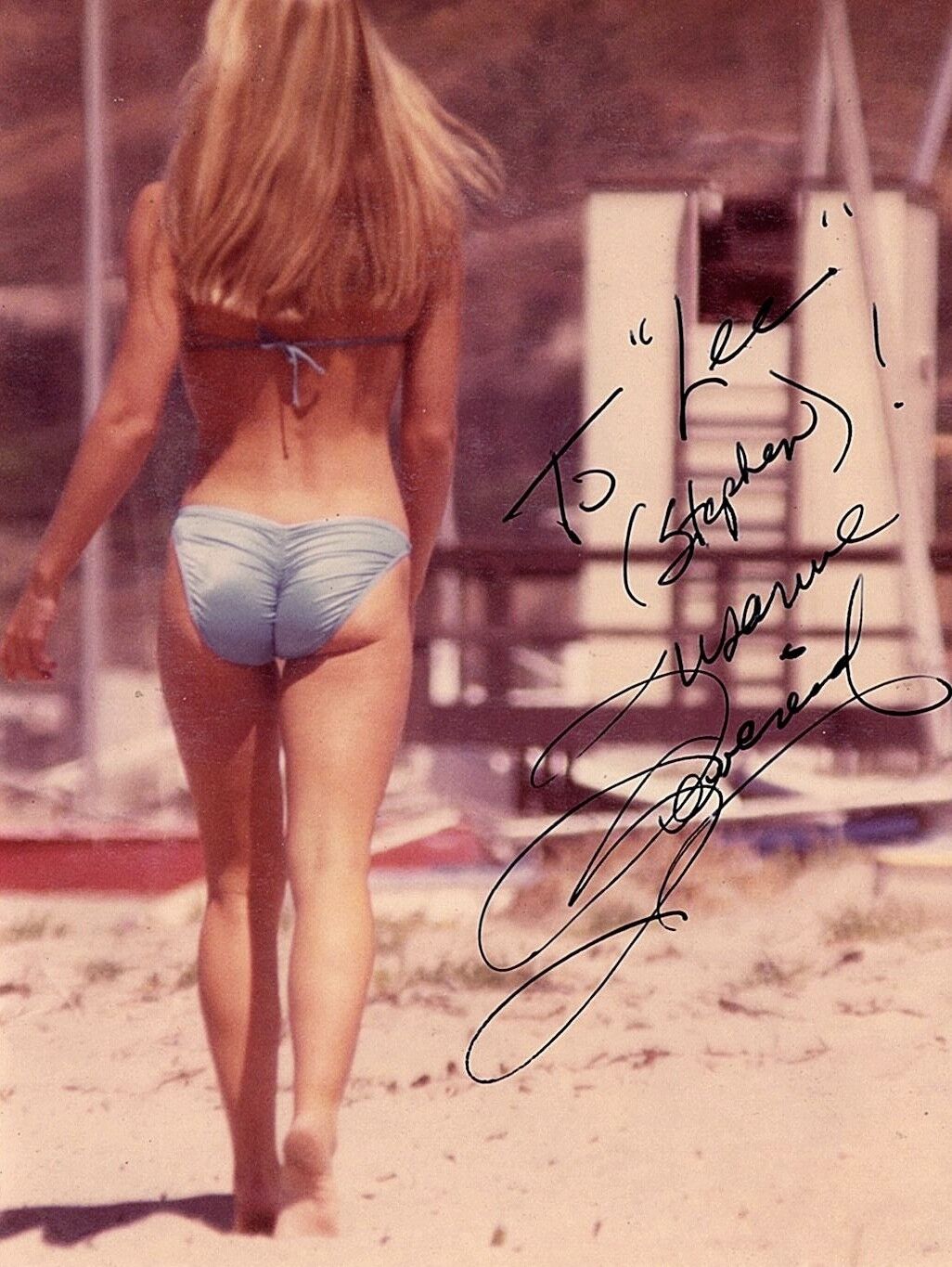 SUSANNE SEVEREID AUTOGRAPHED Hand SIGNED 3x4 Fan Club Photo Poster painting Beach Patrol To Lee