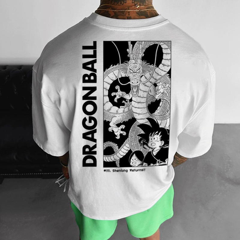 "Dragon Ball" Printed Casual T-shirt