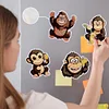 6Pcs Gorilla Diamond Painting Fridge Magnet Diamond Art Magnets Decals Kit