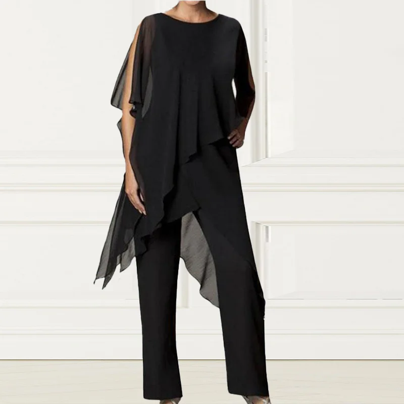 Loose elegant and irregular two-piece set