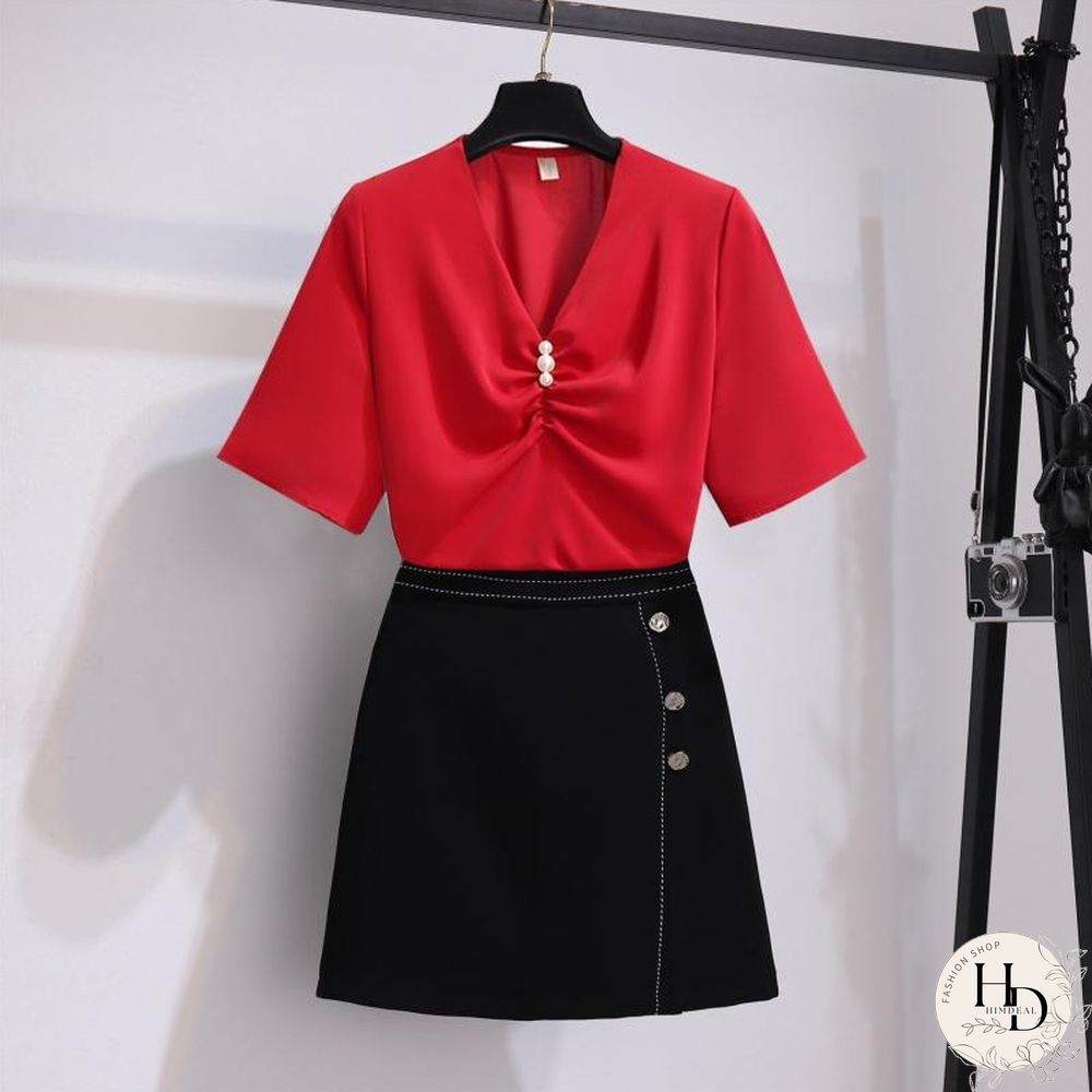 Chic Chiffon Two-Piece Set P10742