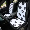 Black and White Floral Car Cushion Ice Silk Seat Cover Cushion