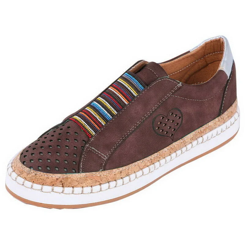 Women's Breathable Hollow Loafers Walking Casual Flats