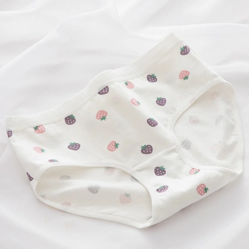 New Women's Cotton Underwear Lovely Girl Comfort Briefs Mid Waist Seamless Rabbit Panties Sexy Lace Panties Female Lingerie