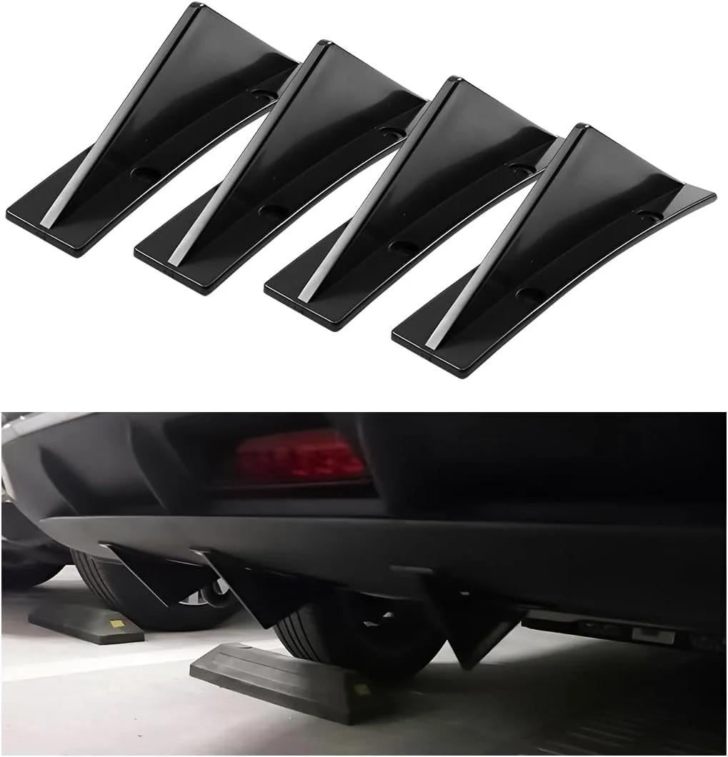 4pcs Car Lower Bumper Lip Diffuser, Anti-collision Accessories Spoiler Protector