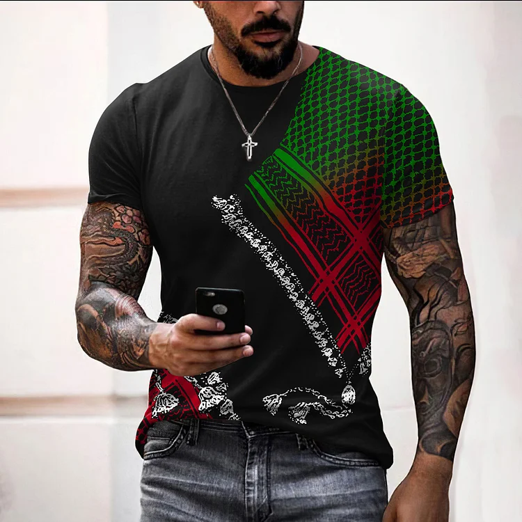 Men's We Will Be Free Art Print Casual T-Shirt