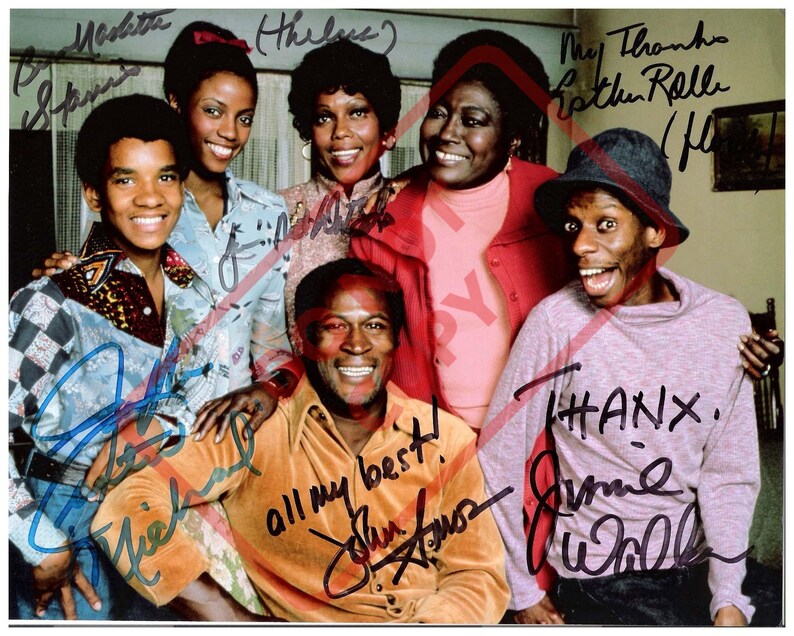 Good Times Cast Jimmie JJ Walker -1970s8.5x11 Autographed Signed Reprint Photo Poster painting