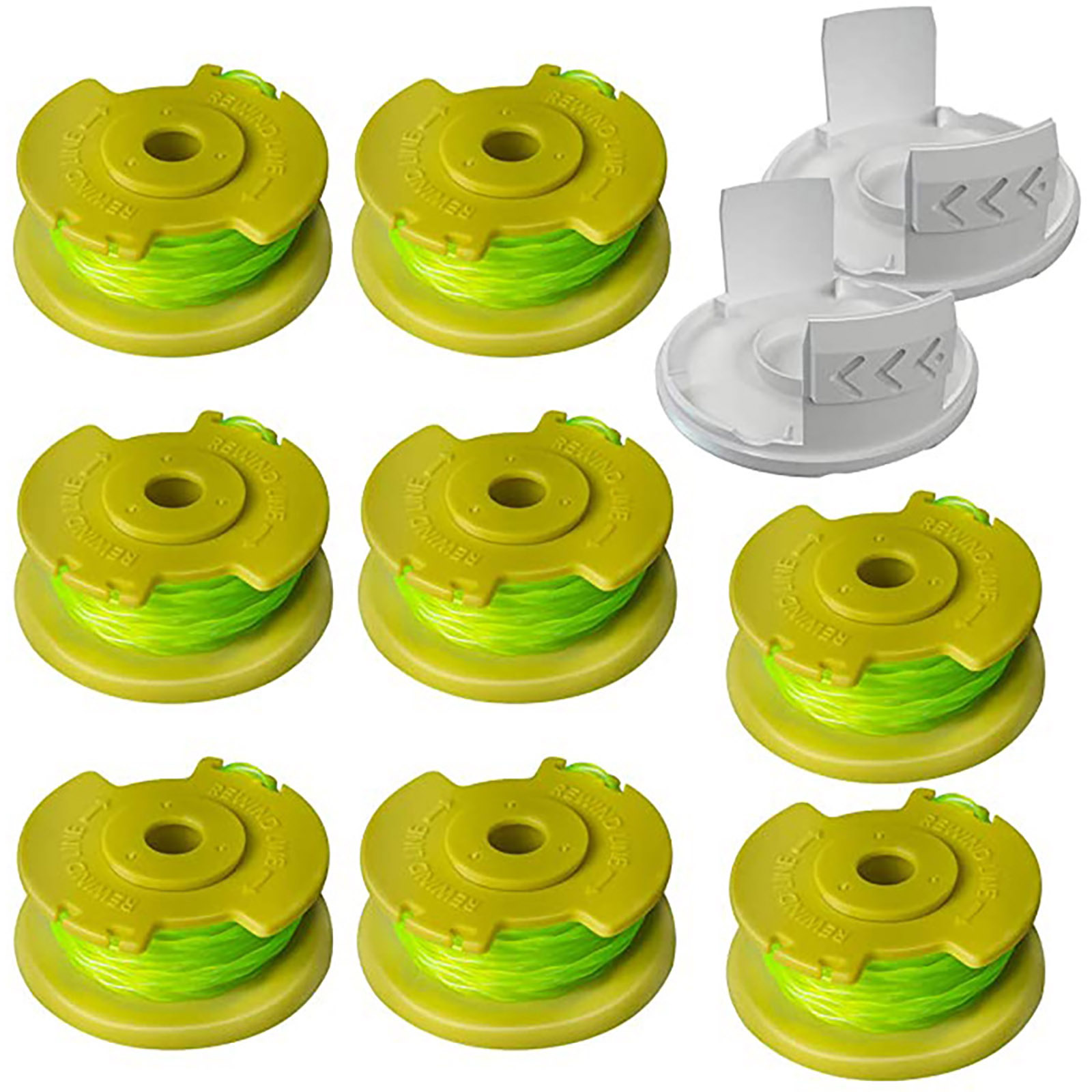 

8pcs Grass Trimmer Spool with Covers Lawn Mower Weed Eater String Edger, 501 Original