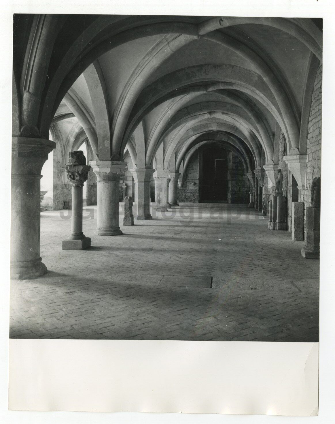 Abbey of Fontenay - Vintage 7x9 Publication Photo Poster paintinggraph - France