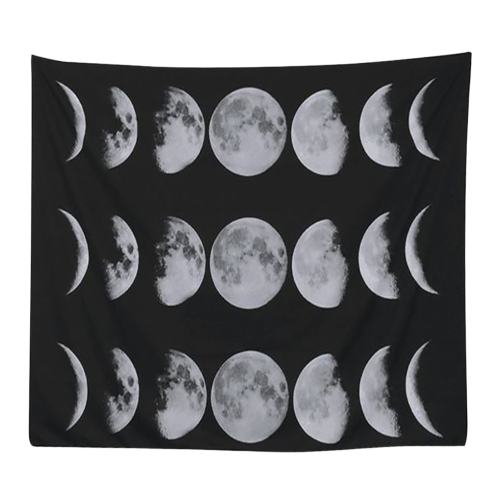 

Moon Printed Wall Hanging Tapestry Floor Carpet Bedspread Beach Mat (05 M, 501 Original