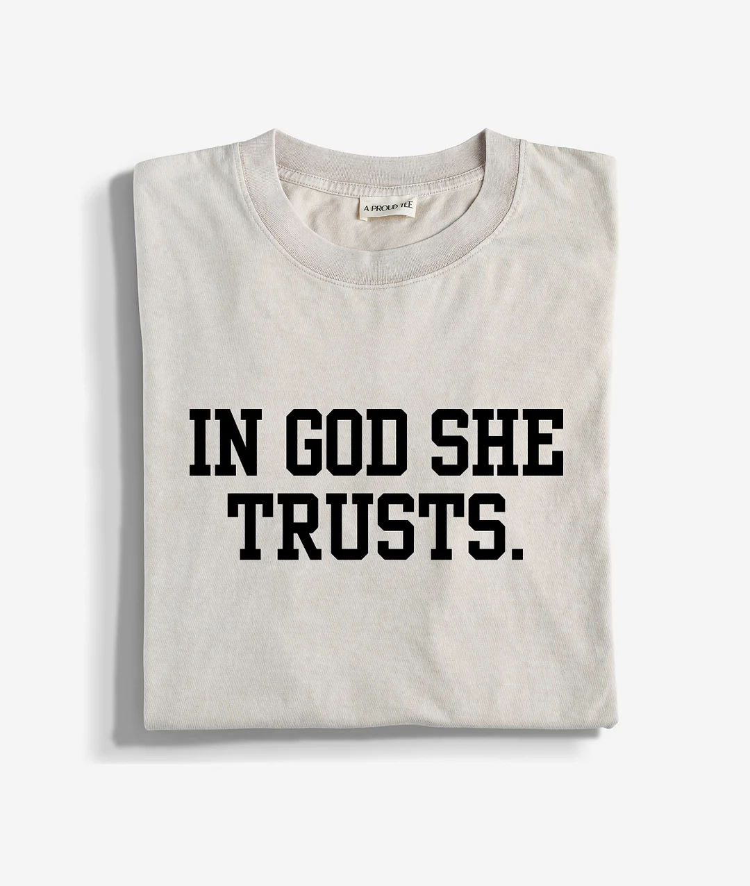 In God She Trusts Acid Wash T-shirt