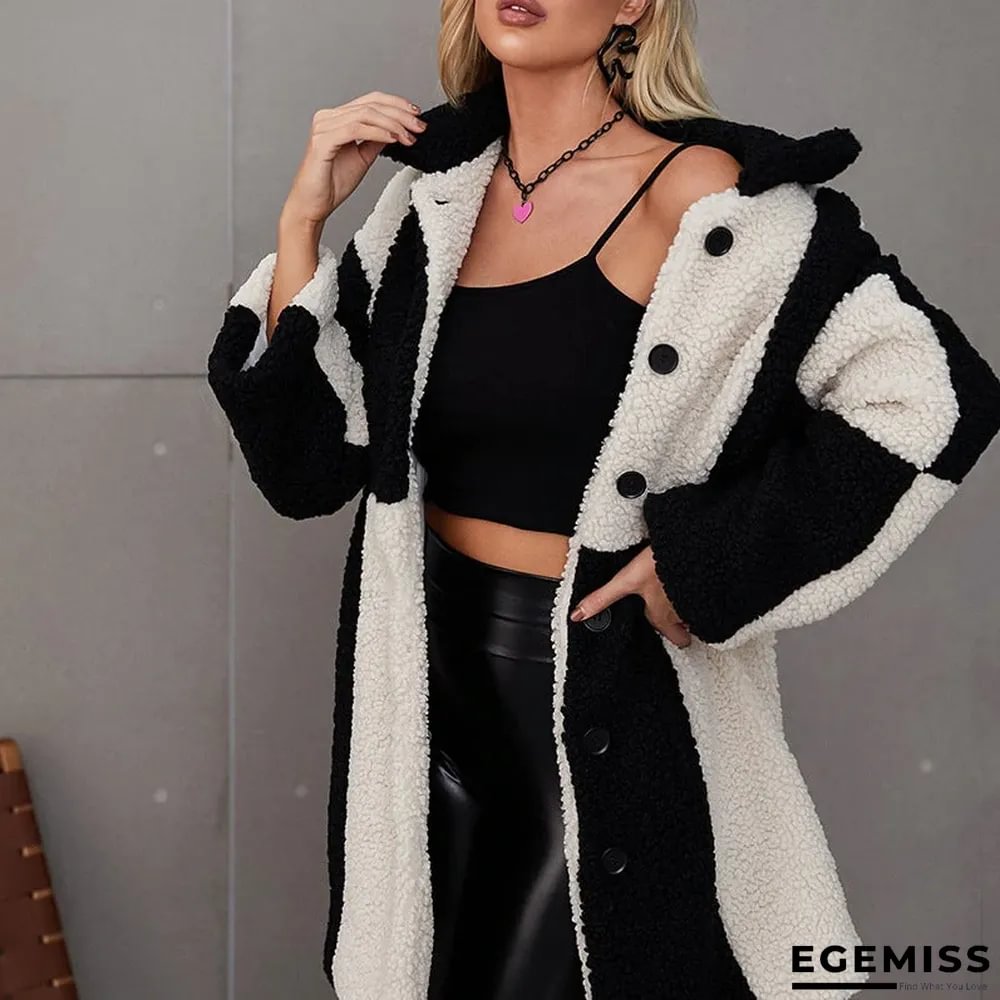 Medium and Long Autumn and Winter Lamb Cashmere Warm Coat for Women | EGEMISS