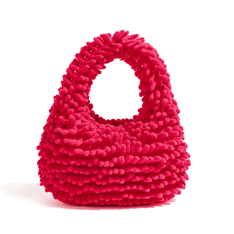 Brownm Plush Handbag